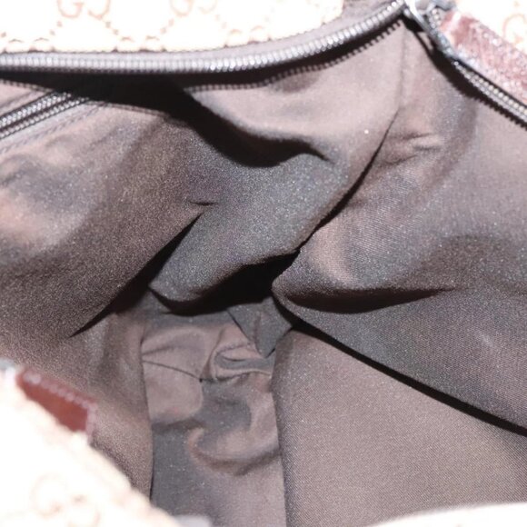 GUCCI GG Canvas Web Sherry Line Shoulder Bag Beige Green Red 189751 Auth am8390 - Picture 11 of 16